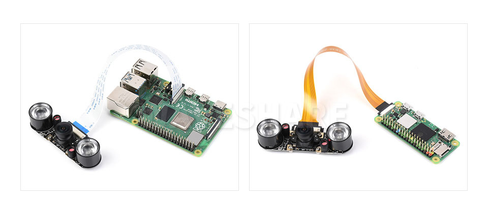 树莓派摄像头 H 型接入树莓派使用