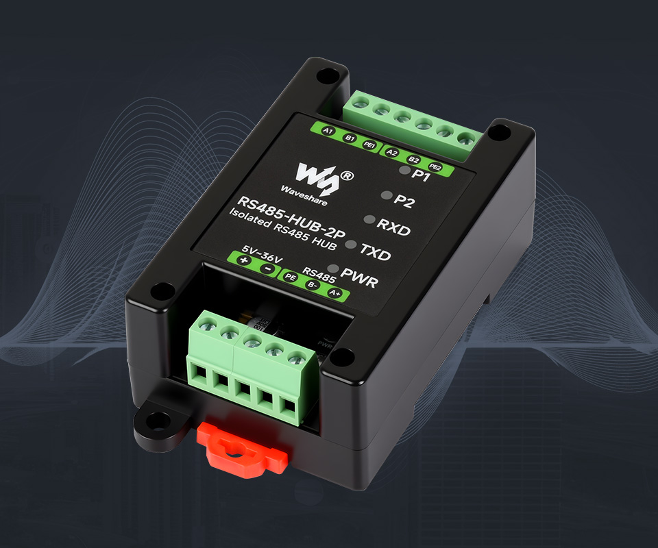隔离型 2 路 RS485 集线器中继器宽波特率适用范围