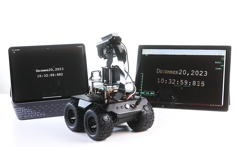 RaspRover AI 机器人高帧率高清实时视频无线传输