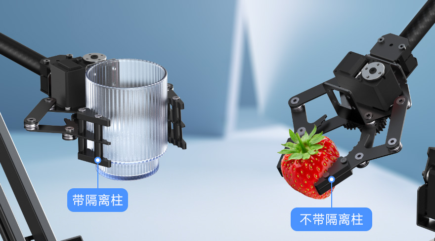 RoArm-M2-GA 隔离柱灵活可调夹取不同物体