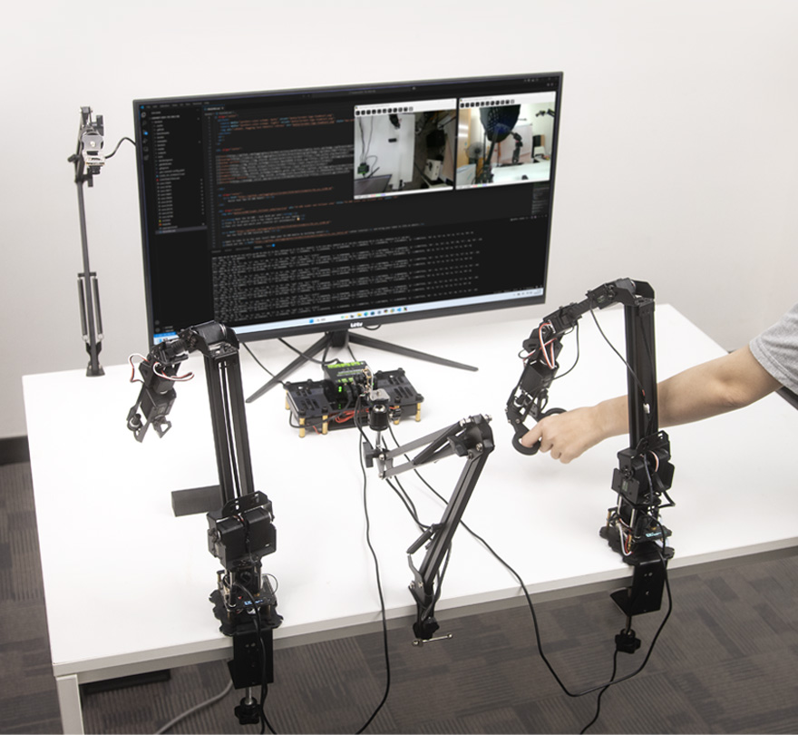 RoArm-M3-S 四自由度机械臂关节动作灵活×全向工作空间