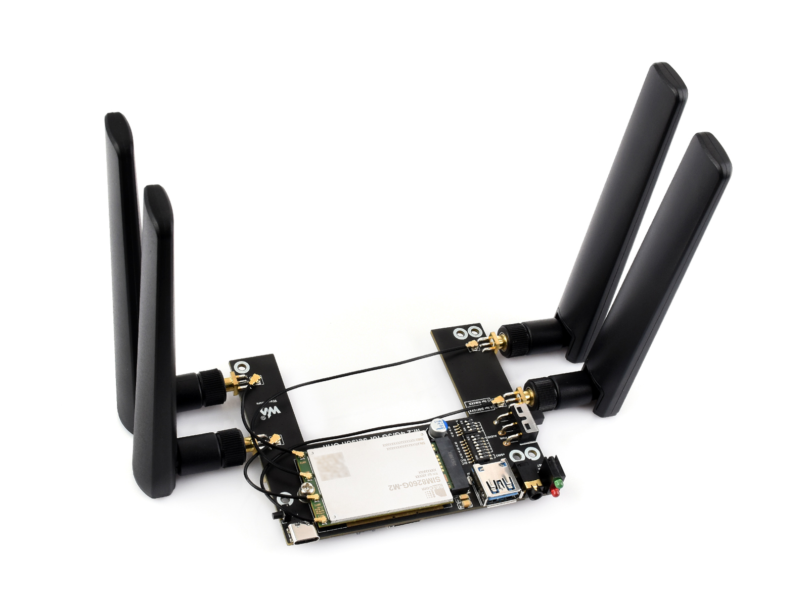 Jetson Orin 5G / 4G / 3G 扩展板 支持 5G NSA 和 SA 组网和 GNSS 定位 含 SIM8260G-M2 模组