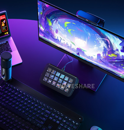 Waveshare SK18 多功能 AI 语音控制面板应用场景