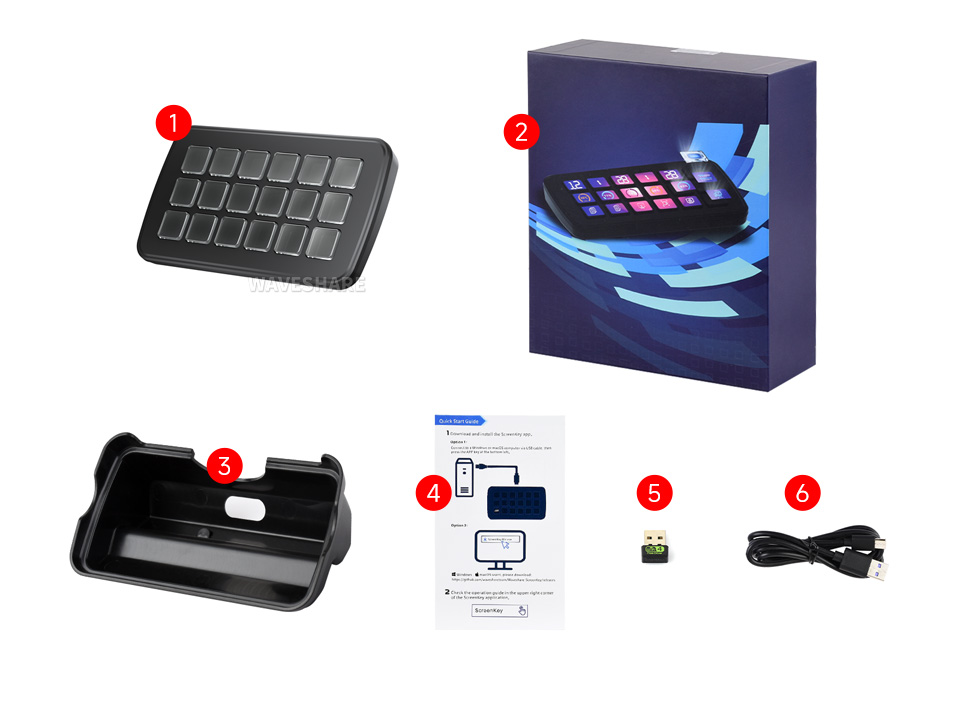 Waveshare SK18 多功能 AI 语音控制面板配置清单