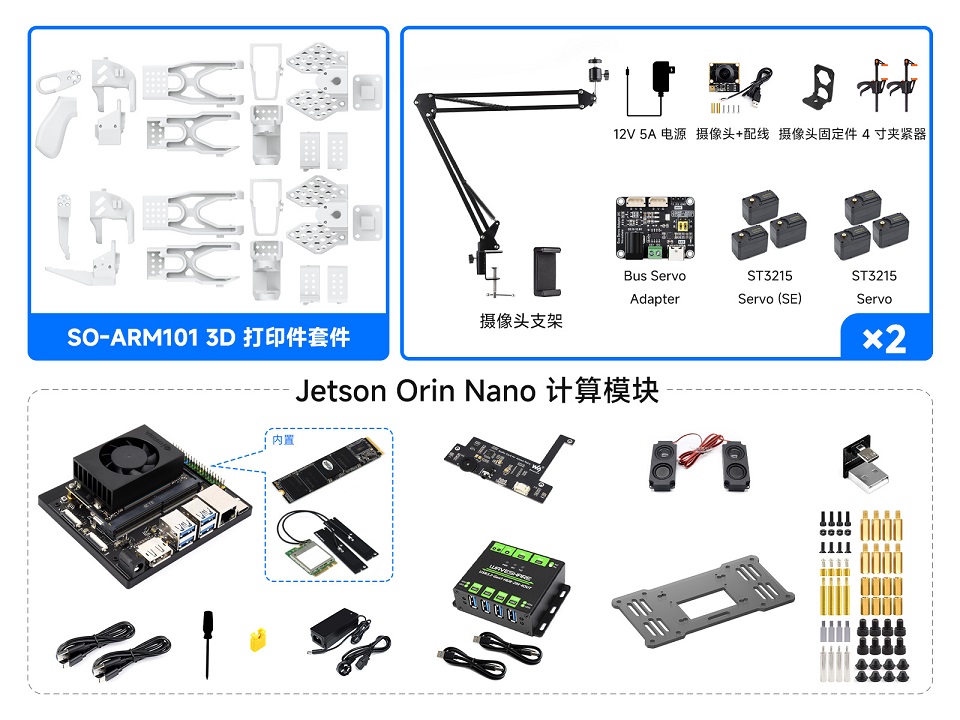 SO-ARM101 Jetson Orin Nano Kit (SE) 配置清单