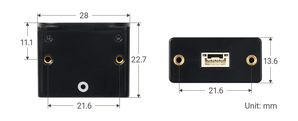 TOF激光测距传感器外形尺寸