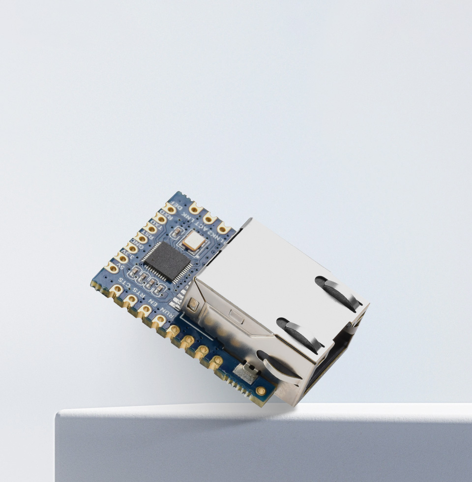 TTL 串口转以太网 迷你模块