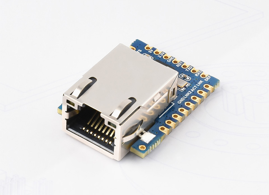 TTL 串口转以太网 迷你模块
