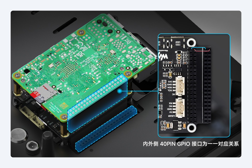 UGV Rover AI 机器人充分保留上位机的扩展潜力