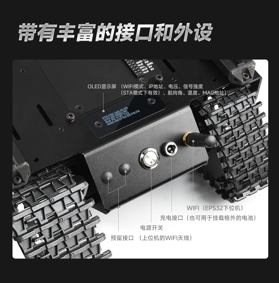 灵活可扩展型越野履带 UGV