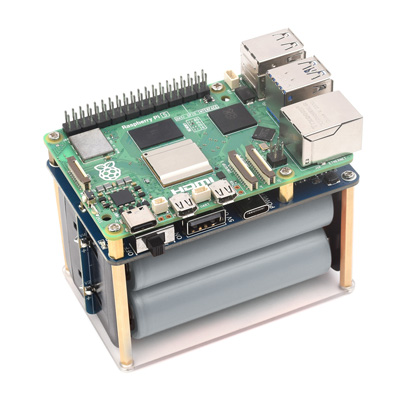 树莓派5移动电源接入效果图