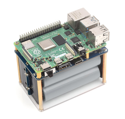 树莓派4B移动电源接入效果图