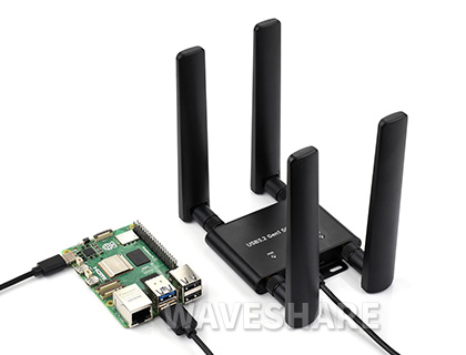 接入树莓派 4B的树莓派 5G 通信扩展板