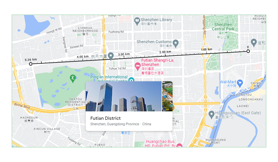USB 转 LoRa 数传模块实地距离测试