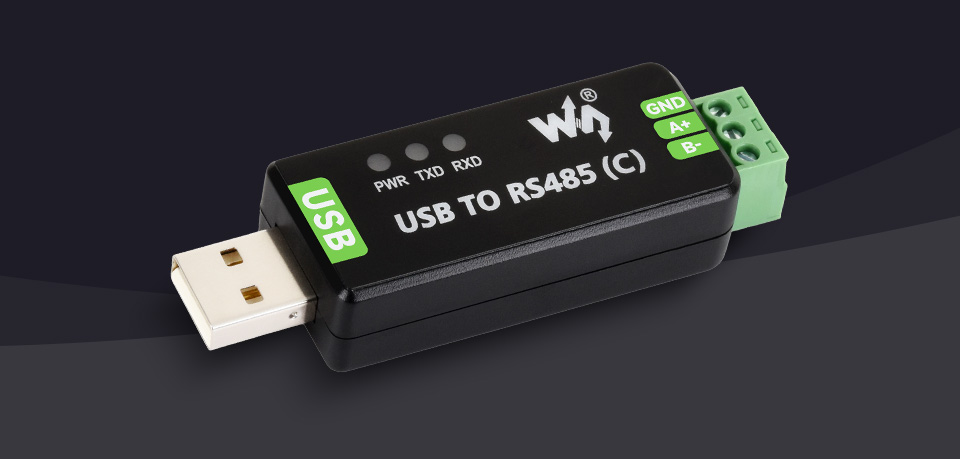 工业级隔离型 USB 转 RS485 转换器 整体外观
