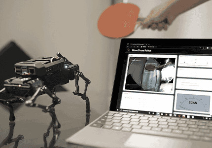 WAVEGO-Pro高自由度仿生四足机器狗颜色追踪应用