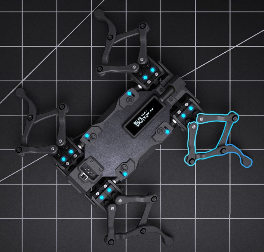 高自由度仿生四足机器狗