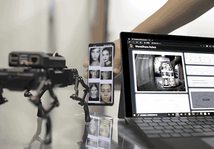 WAVEGO高自由度仿生四足机器狗人脸识别应用