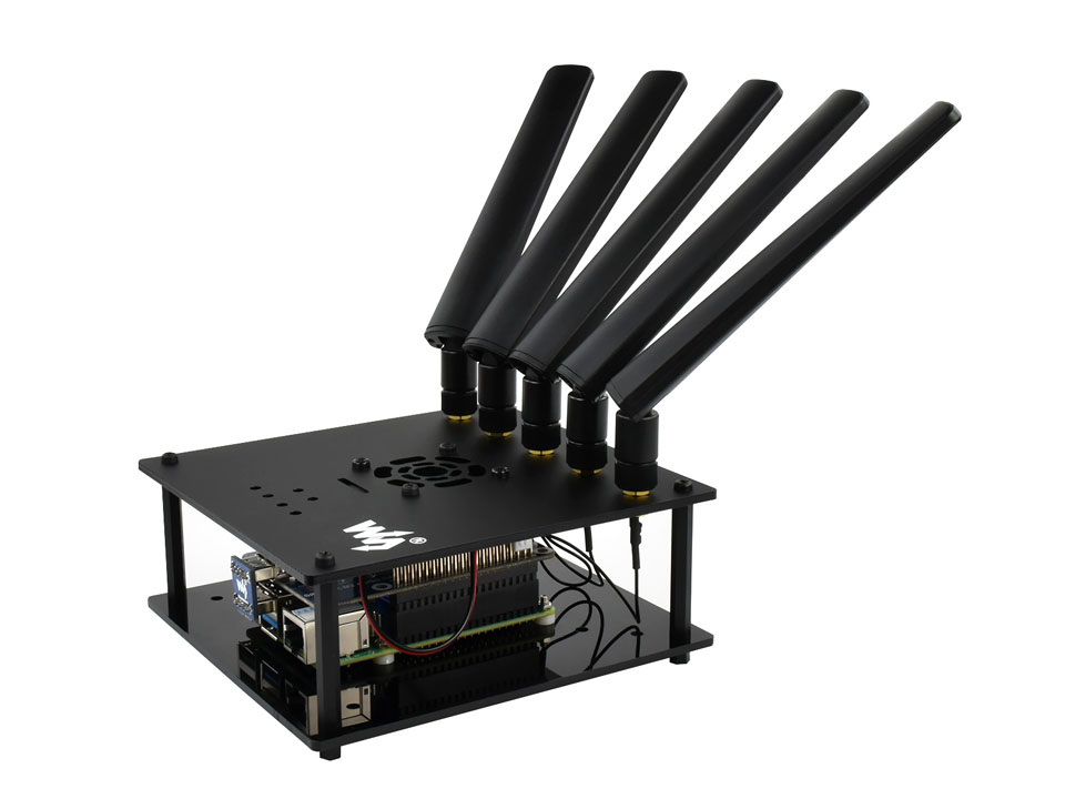 5G全向高增益天线5G天线连接效果图