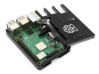 树莓派外壳K型 铝合金超薄黑色外壳