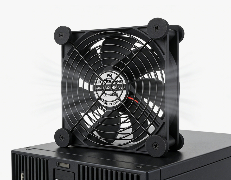 FAN-12025-5V-USB 采用 PWM 电机 低噪运行散热风扇