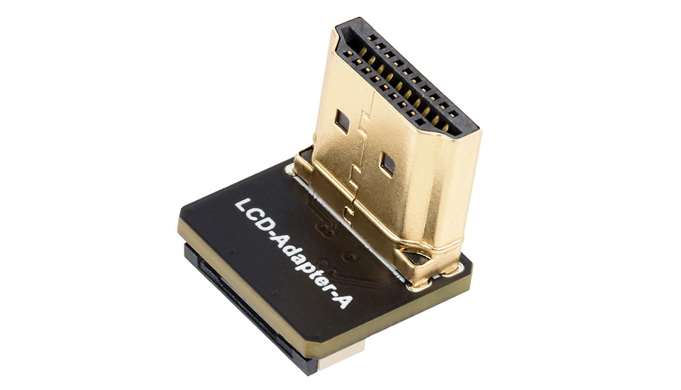 HDMI 垂直版 B 型 转接头配置