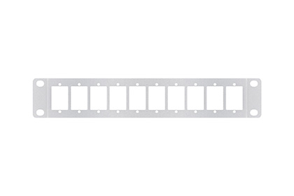 HomeRack Blank Keystone Patch Panel 1U 正面图