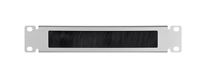 HomeRack Cable Entry Panel 1U 毛刷走线图