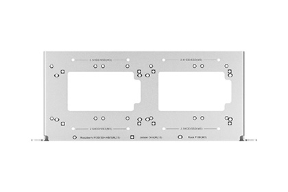 HomeRack SBC Shelf 1U 单板机托盘正面图