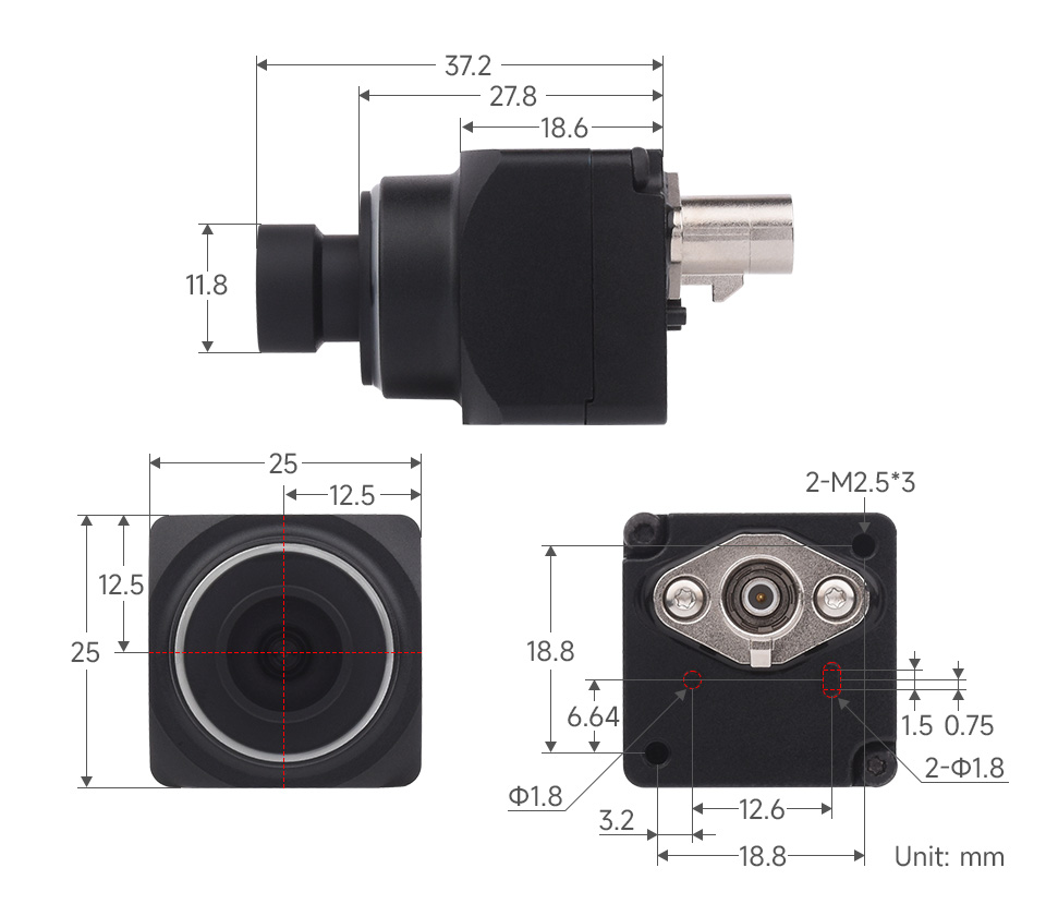 ISX031C GMSL 摄像头产品尺寸