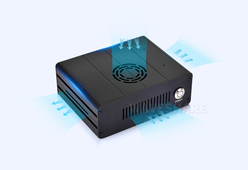 Jetson Orin 铝合金外壳多方位通风散热设计