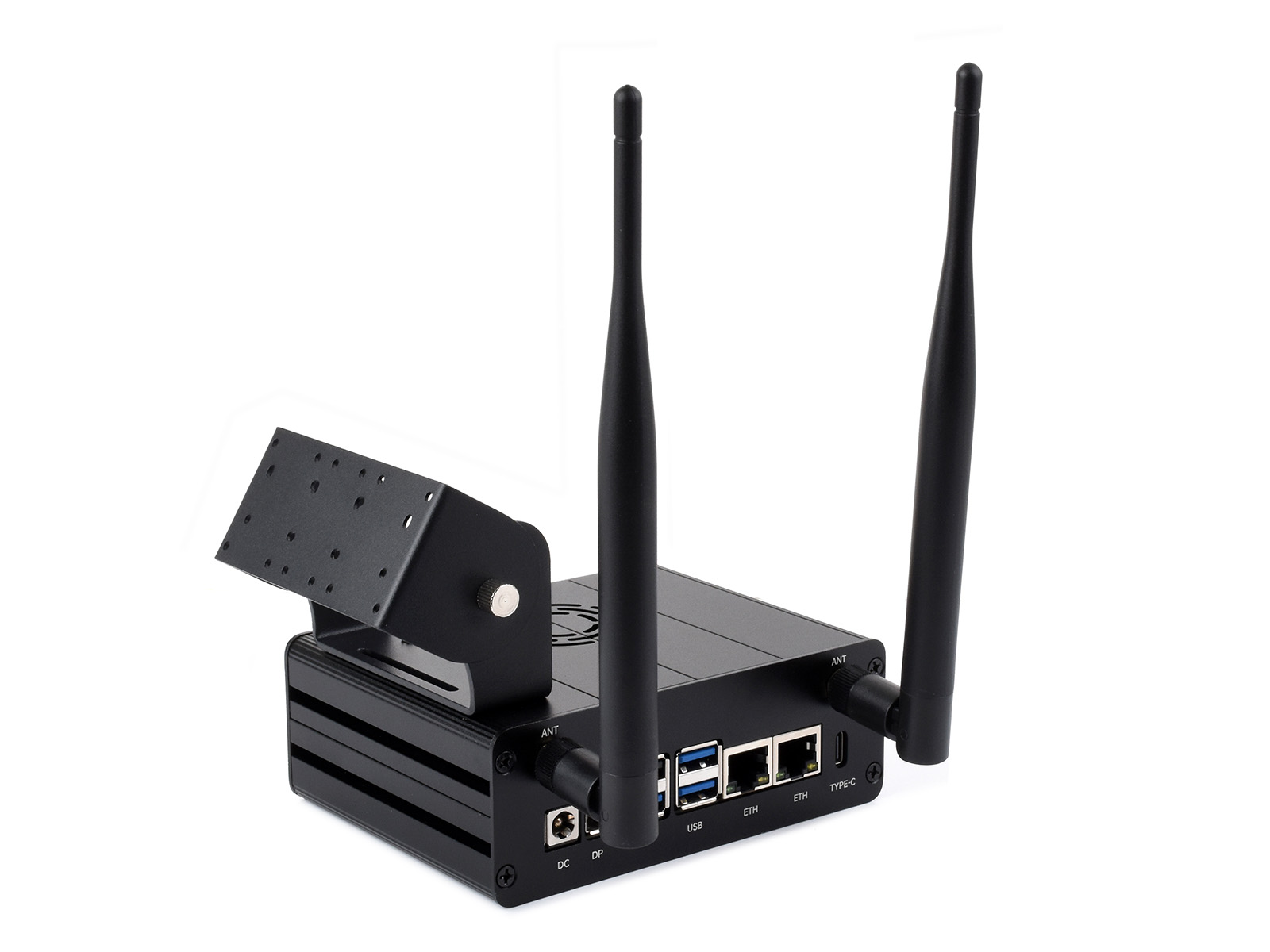 Jetson Orin专用铝合金外壳  带摄像头支架 适用于Jetson Orin Nano和Jetson Orin NX 双网口套件