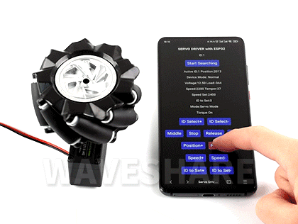 总线舵机扁位轴法兰盘-A 角度伺服模式