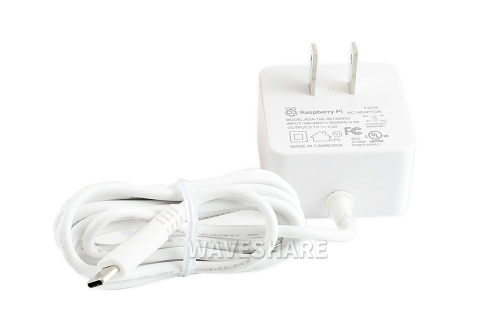 树莓派原装 5V 3A Type-C 电源首图