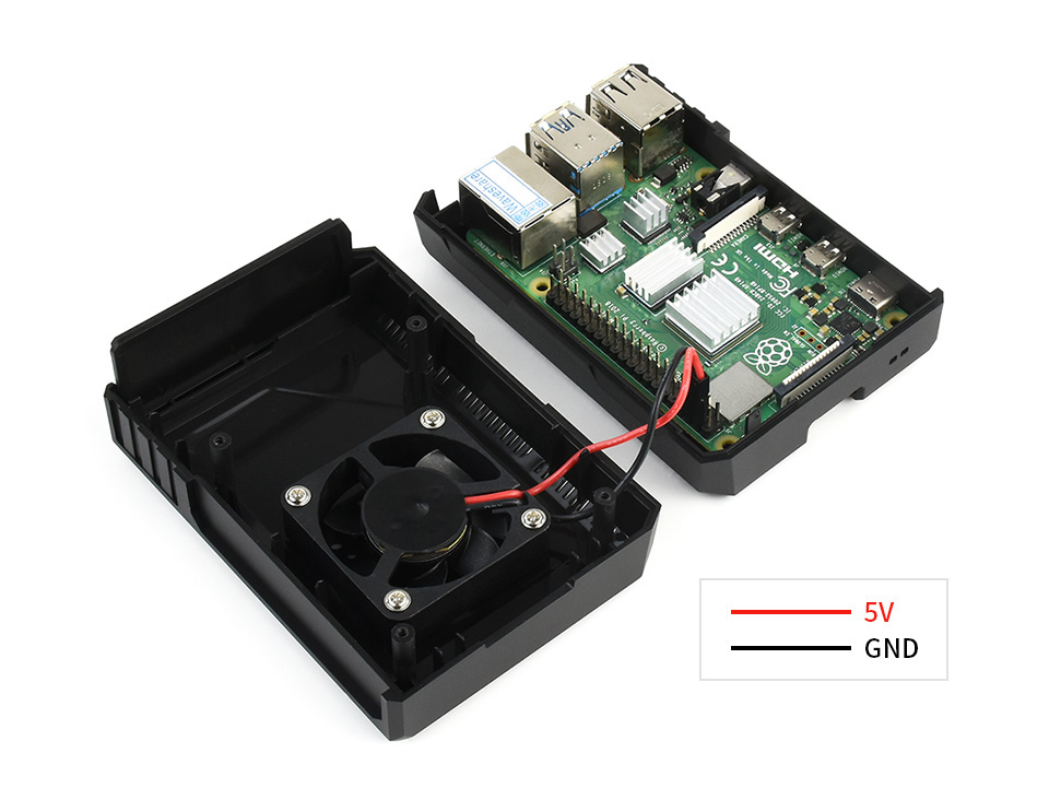 PI4-CASE-F树莓派4代专用机箱优良的排风散热设计