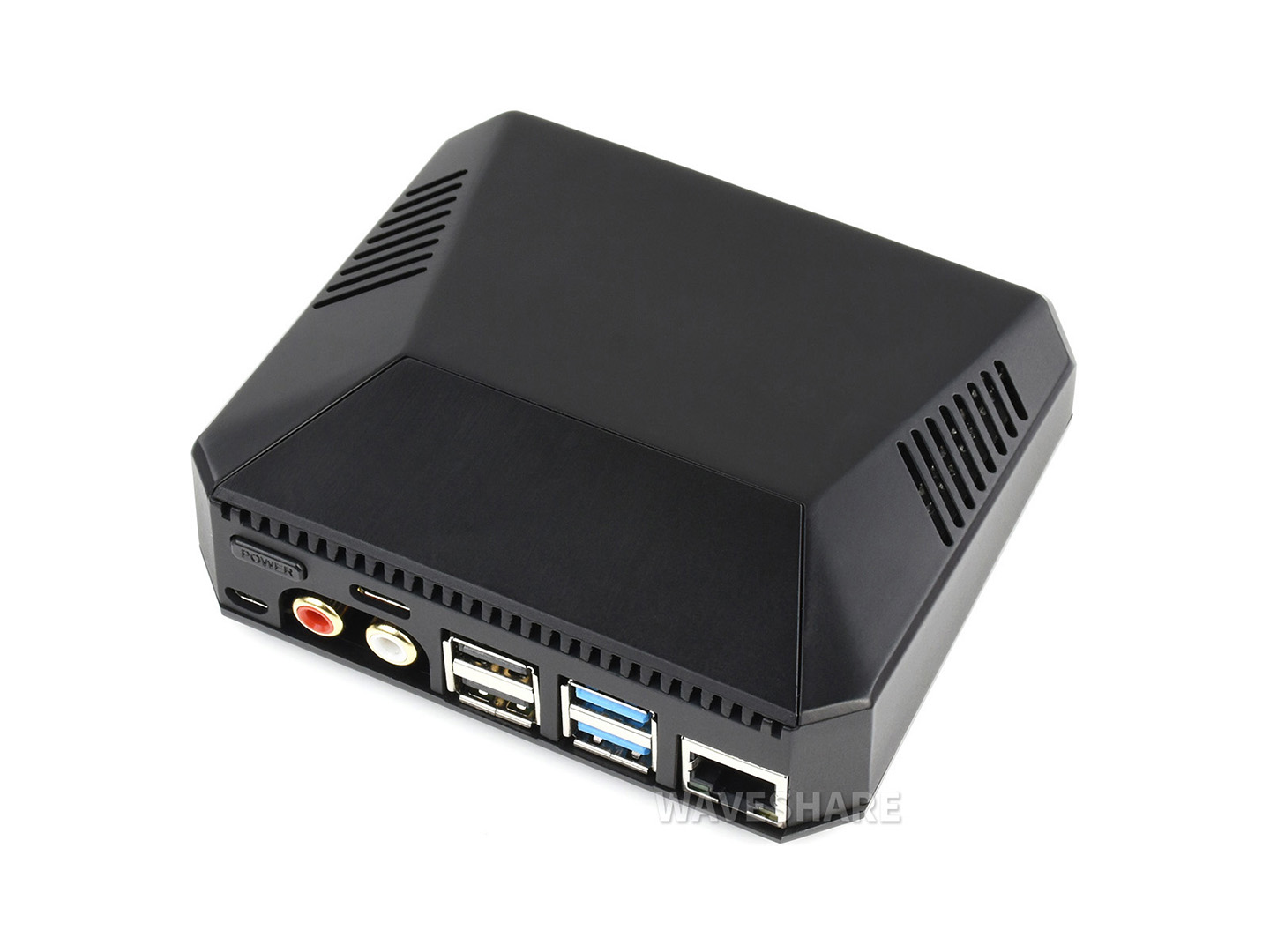 树莓派4代外壳 Raspberry Pi 4代B型Hi-Fi高保真音频输出铝合金机箱