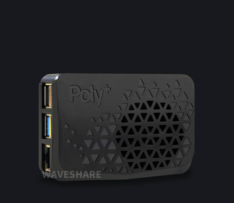 树莓派4B黑色ABS外壳