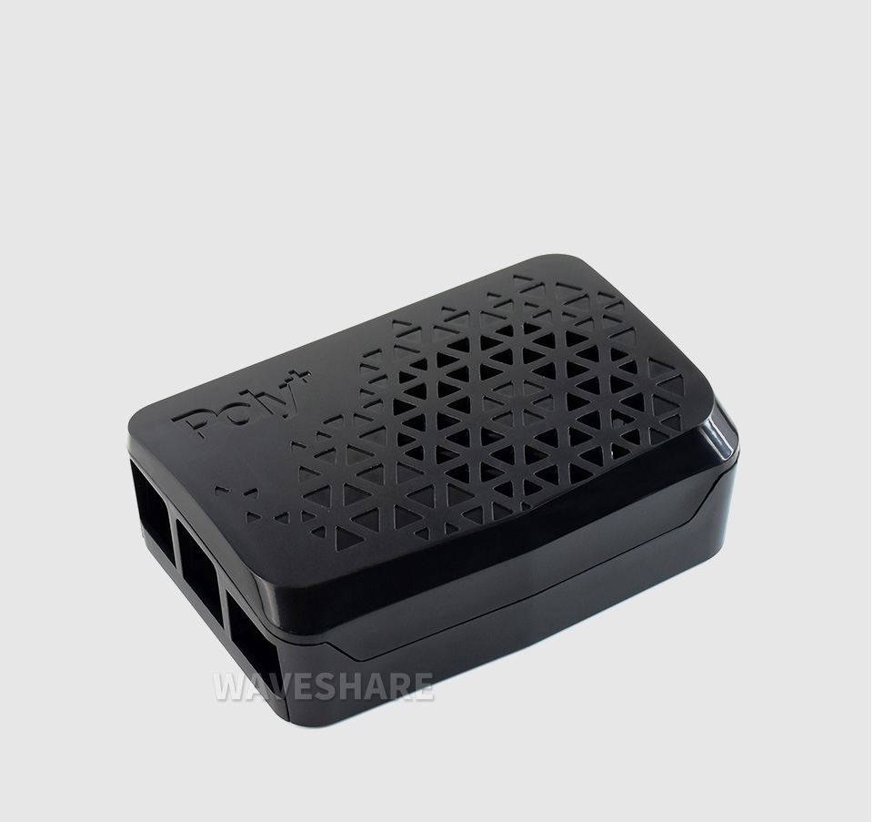 树莓派4B黑色ABS外壳黑色注塑外壳