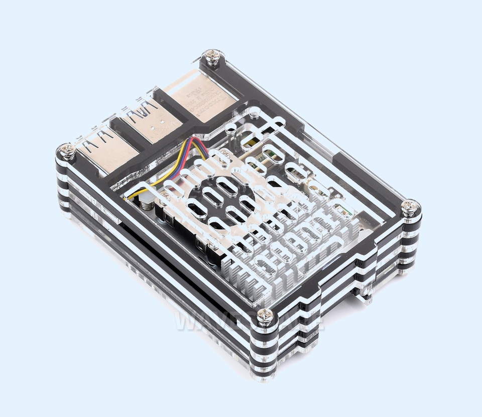 树莓派 5 亚克力透明外壳