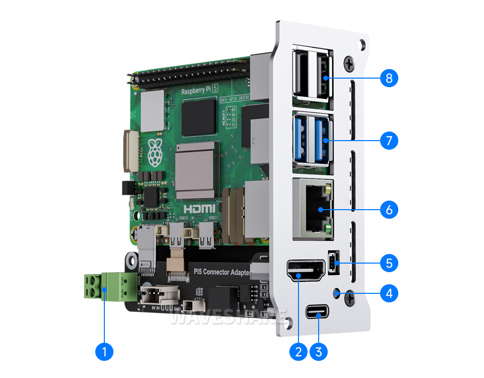 PiRack-M6F 基础套件产品尺寸