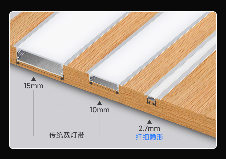 RGB 幻彩 COB 灯带 2.7mm 超窄 RGB 幻彩 COB 灯带 电竞机箱氛围照明应用