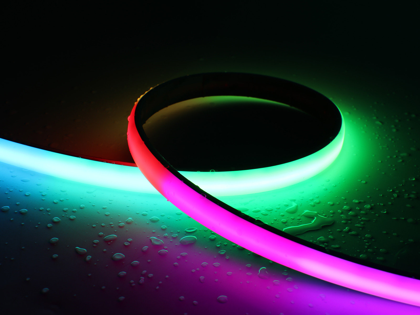 RGBWC 幻彩 COB 灯带  WS2812B 控制芯片 IP65 智能可编程灯带