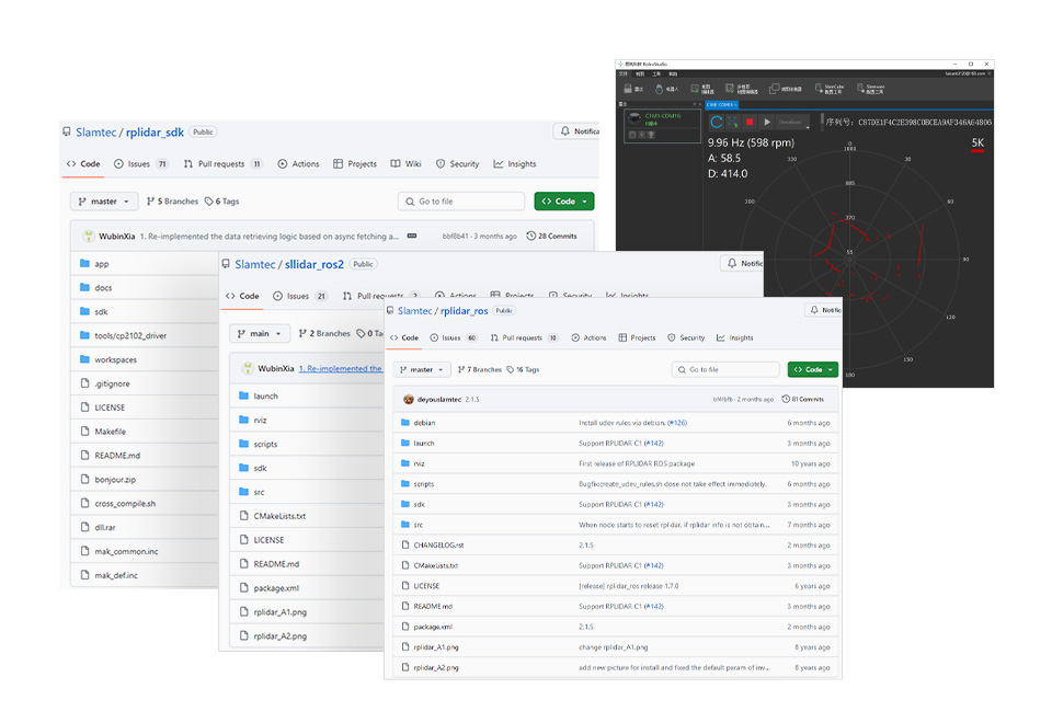 RPLIDAR S2 高性能紧凑型 DTOF 激光雷达达 SDK & Demo 支持