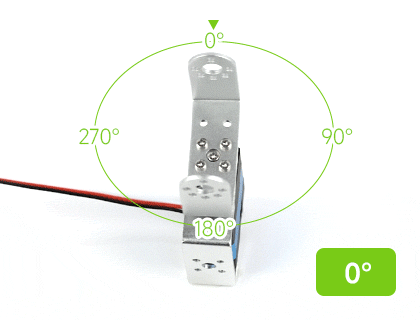 25kg.cm 宽电压串行总线舵机角度伺服模式