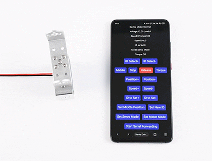 40kg.cm 金属串行总线舵机一键校准中位