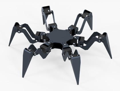 40kg.cm 金属串行总线舵机 六足机器人