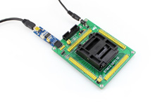 STM32-QFP176测试座接入RS232模块示意图