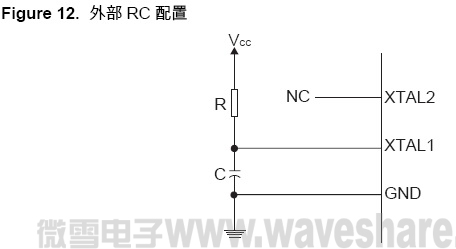 ATmega8 外部RC 配置