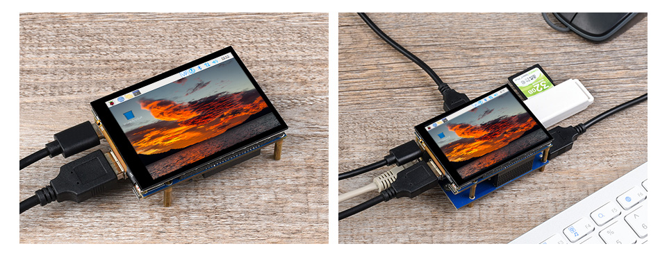 CM4核心模块2.8寸触摸屏扩展板应用示例