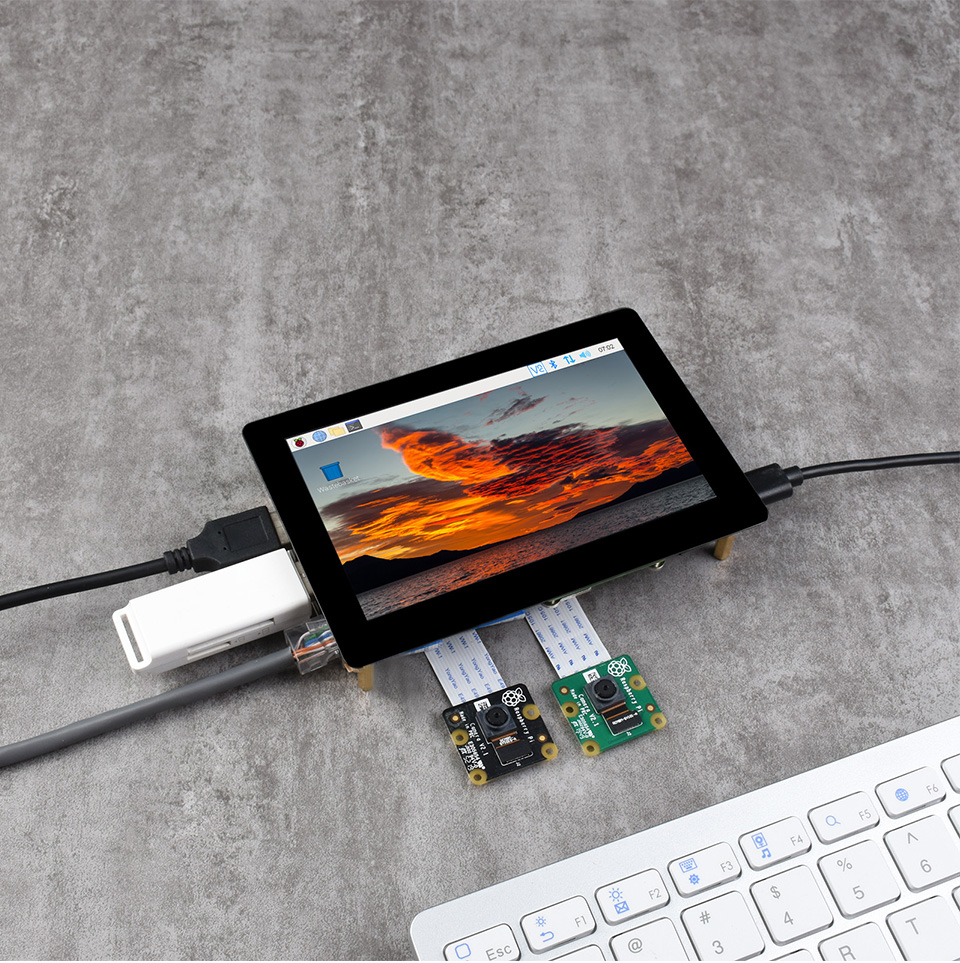 5 寸触摸屏一体机套件带扩展板